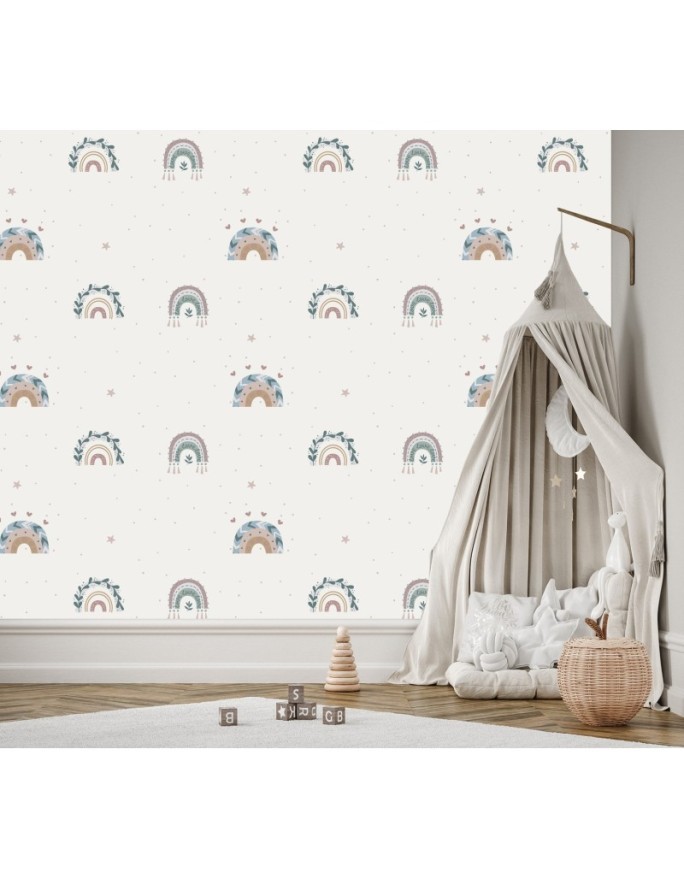 Fototapeta do pokoju dziecka - Boho tęcze | FEEBY