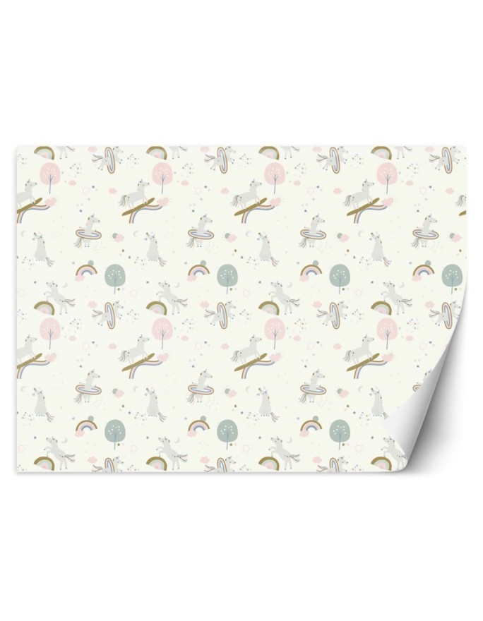 Children's room wall mural - Unicorns | FEEBY