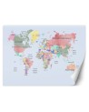 Fototapeta dla dzieci - Pastelowa kolorowa mapa | FEEBY