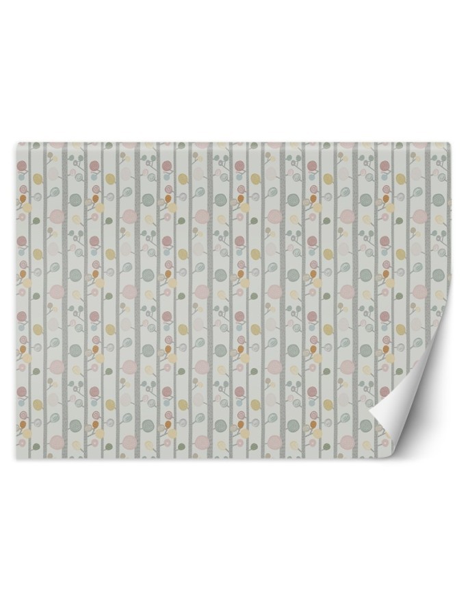 Fototapety dla dzieci - Scandi drzewa gałązki pastel | FEEBY