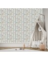 Fototapety dla dzieci - Scandi drzewa gałązki pastel | FEEBY
