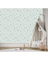 Fototapety dla dzieci - Scandi drzewa i domki | FEEBY