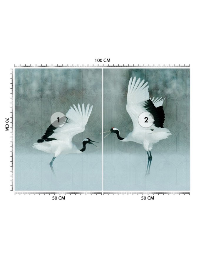 Piękne fototapety - Żurawie ptaki | FEEBY
