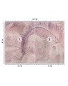 Ekskluzywne fototapety - Liście palmy różowe | FEEBY