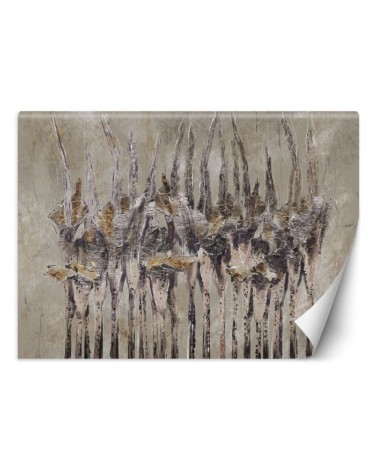 Wallpaper - Plants flowers grey | FEEBY