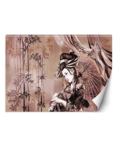 Modern Wallpapers - Geisha and bamboos | FEEBY