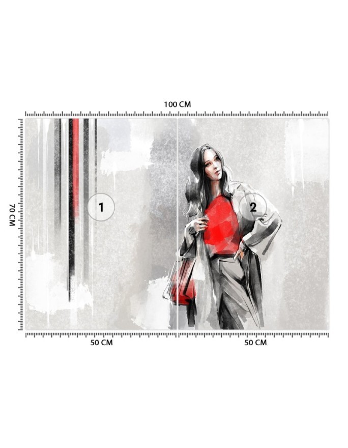 Inspirujące fototapety - Nowoczesna kobieta glamour | FEEBY