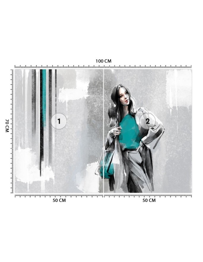 Inspirujące fototapety - Nowoczesna kobieta glamour | FEEBY
