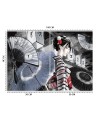 Nowoczesne fototapety - Gejsza z wachlarzem | FEEBY