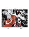 Nowoczesne fototapety - Gejsza z wachlarzem | FEEBY
