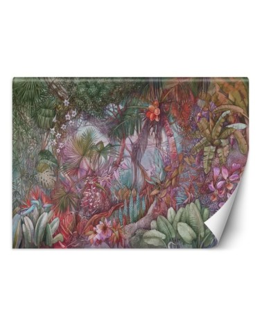 Exclusive wall mural - Coloured jungle | FEEBY
