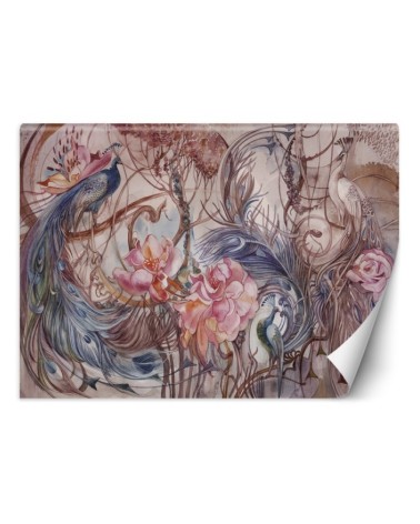 Original wall mural - Magic peacock | FEEBY