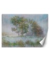 Inspirational wall murals - Trees in mist watercolour | FEEBY