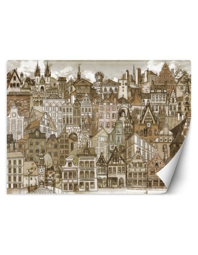 Fototapeta do pokoju dziecięcego - Miasto retro | FEEBY