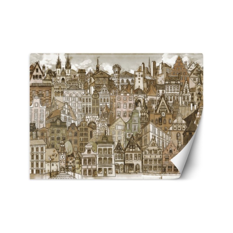 Fototapeta do pokoju dziecięcego - Miasto retro | FEEBY