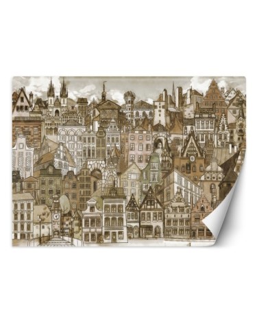 Fototapeta do pokoju dziecięcego - Miasto retro | FEEBY