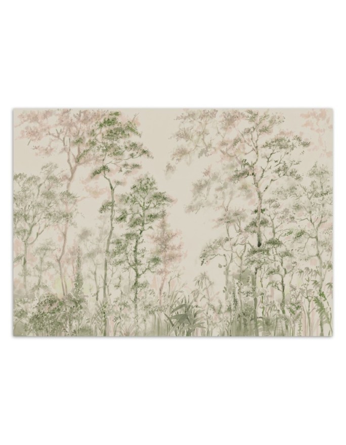 Stylowe fototapety - Drzewa natura szary zielony | FEEBY
