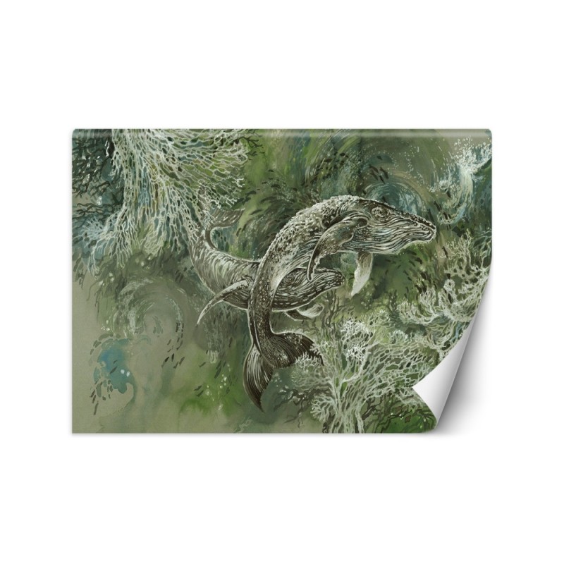Oryginalne fototapety - Para wielorybów humbaków | FEEBY