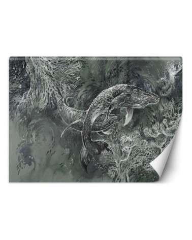 Original murals - Pair of humpback whales | FEEBY