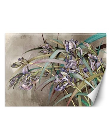 Original Wallpapers - Irises flowers in the wind | FEEBY