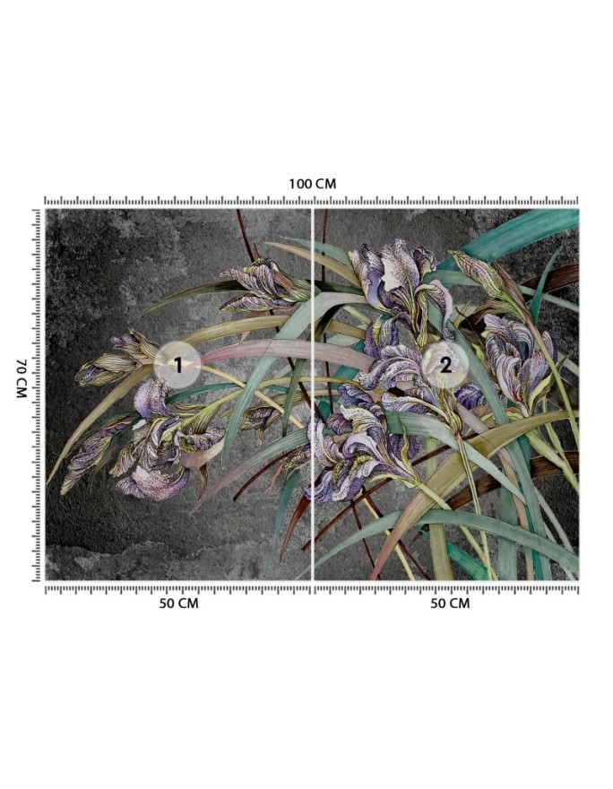 Original Wallpapers - Irises flowers in the wind | FEEBY