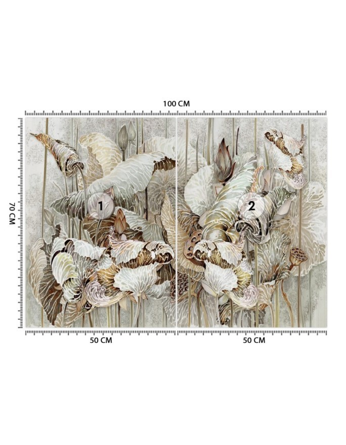 Ekskluzywne fototapety - Kwiaty lotosu abstrakcja | FEEBY