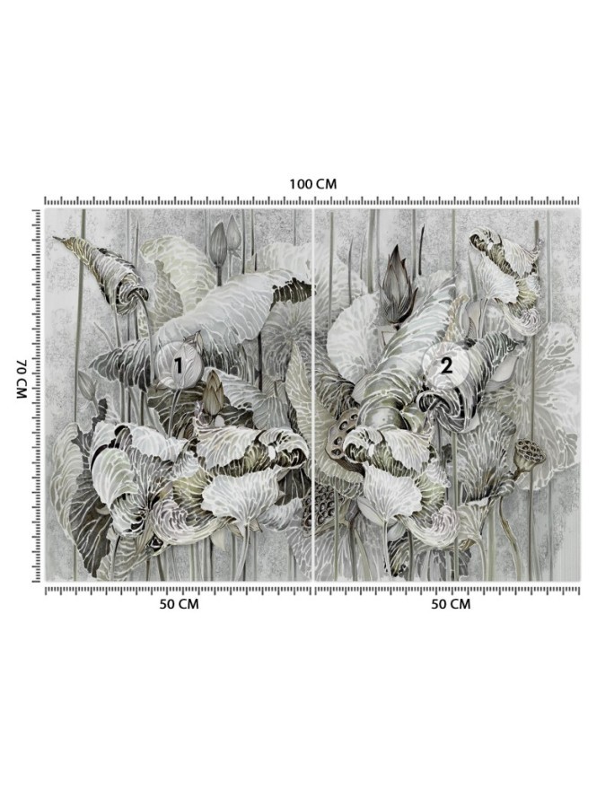 Ekskluzywne fototapety - Kwiaty lotosu abstrakcja | FEEBY