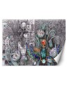 Wallpapers for the living room - Egyptian hieroglyphs and scarab | FEEBY
