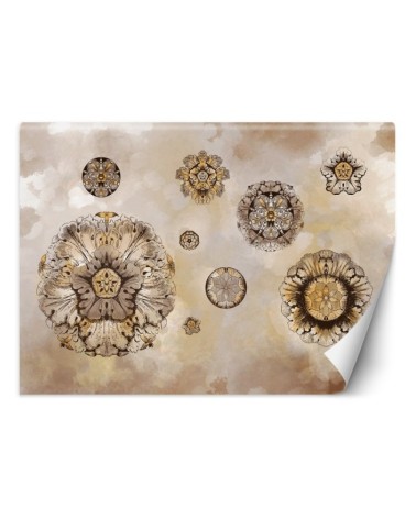 Original wall murals - Shapes geometric flowers | FEEBY