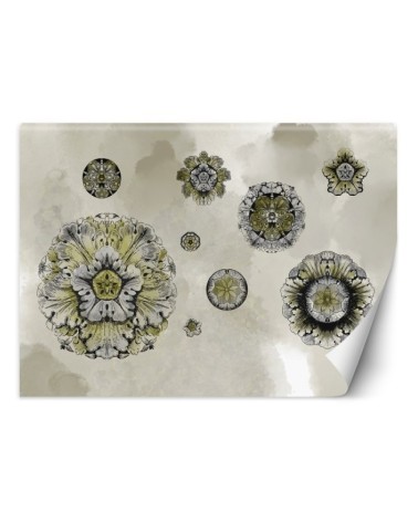 Original wall murals - Shapes geometric flowers | FEEBY