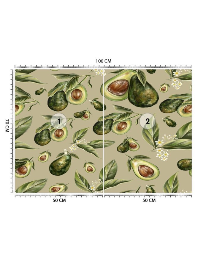 Nowoczesne fototapety na ścianę - Owoce awokado | FEEBY