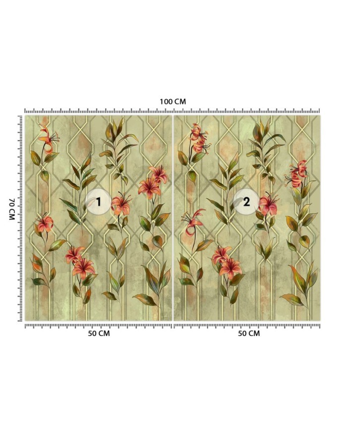 Piękne fototapety na ścianę - Lilia żółty kwiat | FEEBY
