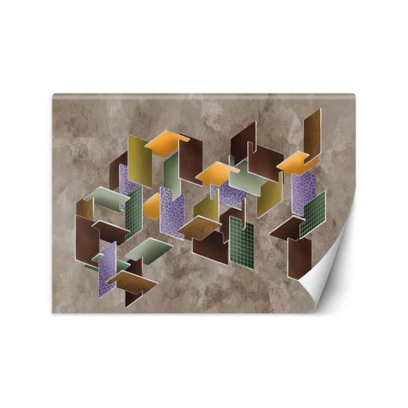 Nowoczesne fototapety na ścianę - Puzzle 3D | FEEBY