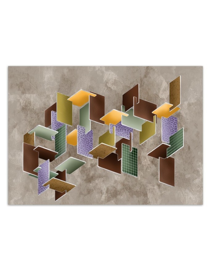 Nowoczesne fototapety na ścianę - Puzzle 3D | FEEBY