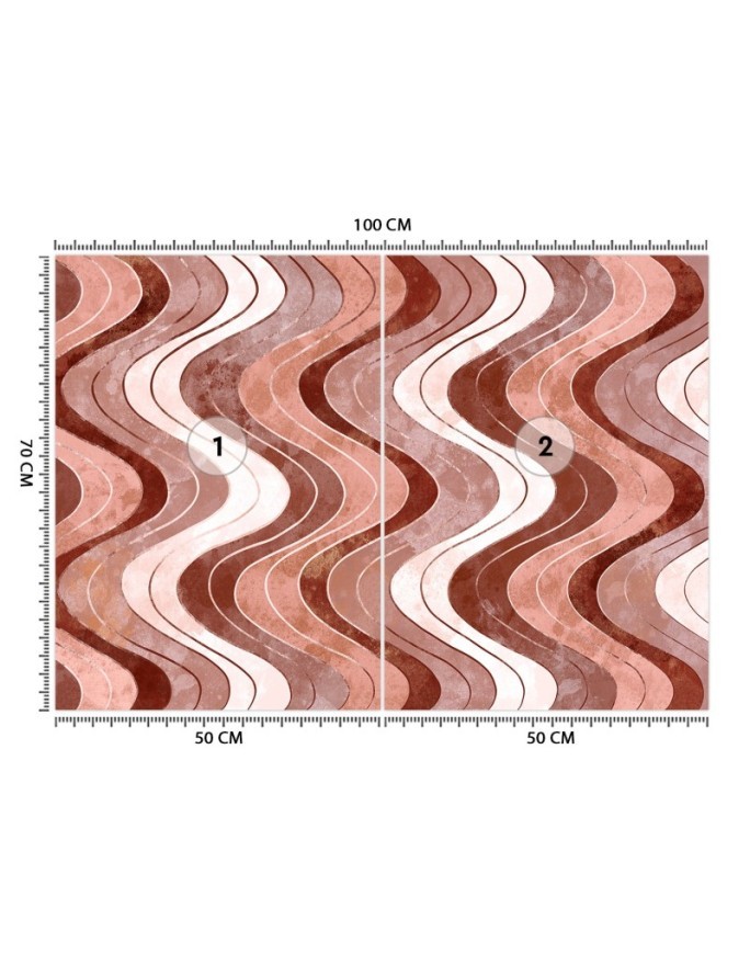 Oryginalne fototapety na ścianę - Falujące linie | FEEBY