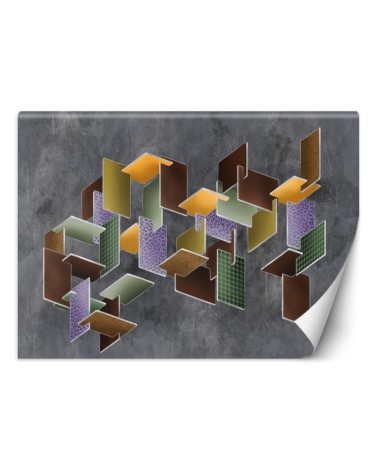 Nowoczesne fototapety na ścianę - Puzzle 3D | FEEBY