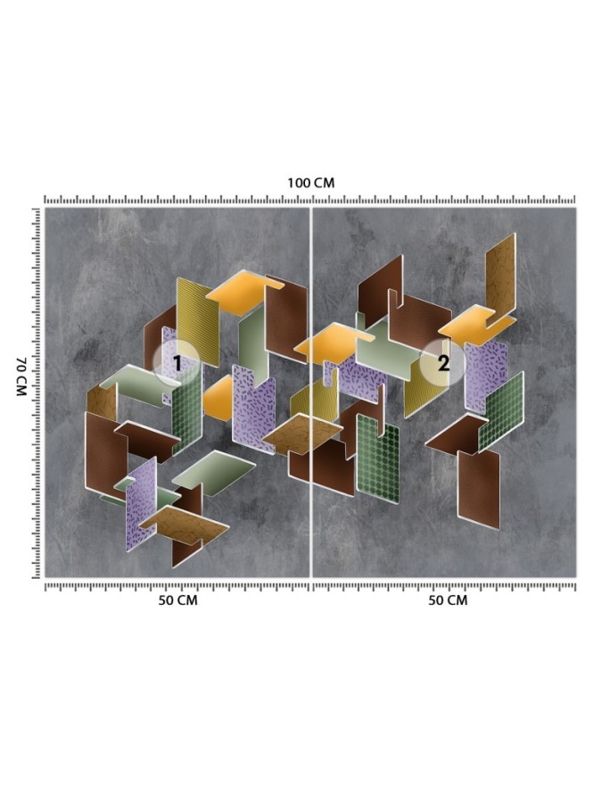 Nowoczesne fototapety na ścianę - Puzzle 3D | FEEBY