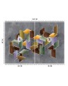 Nowoczesne fototapety na ścianę - Puzzle 3D | FEEBY