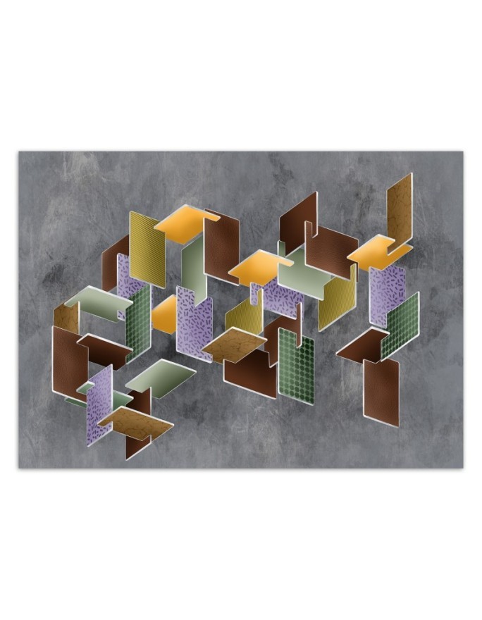 Nowoczesne fototapety na ścianę - Puzzle 3D | FEEBY