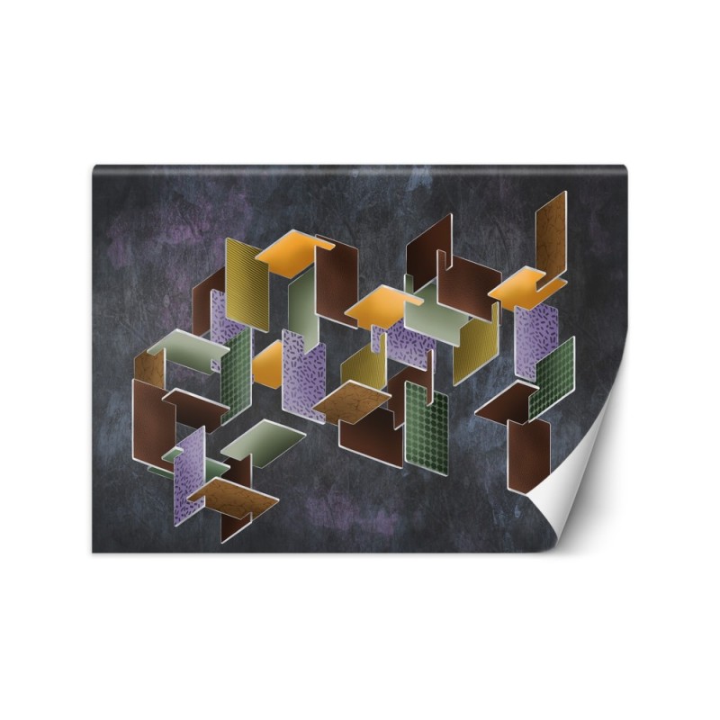 Stylowe fototapety na ścianę - Kształy geometryczne 3D | FEEBY