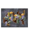 Stylowe fototapety na ścianę - Kształy geometryczne 3D | FEEBY