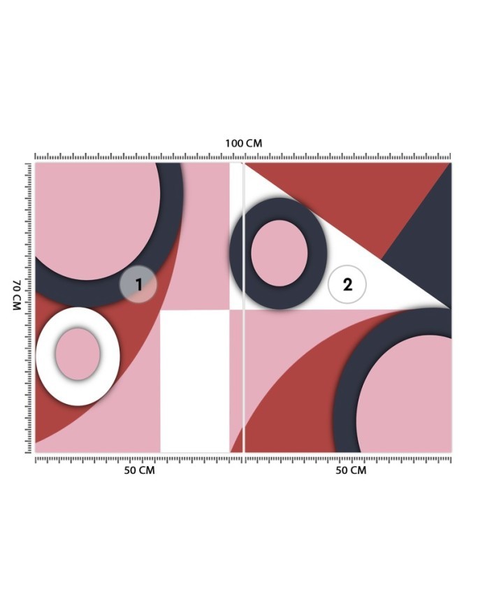 Stylowe fototapety - Geometryczne kształty abstrakcja | FEEBY
