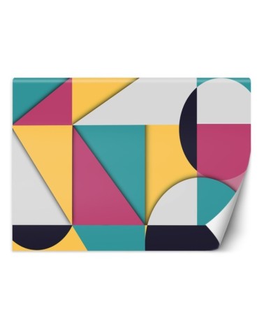 Wallpaper - Colourful geometric shapes abstract | FEEBY