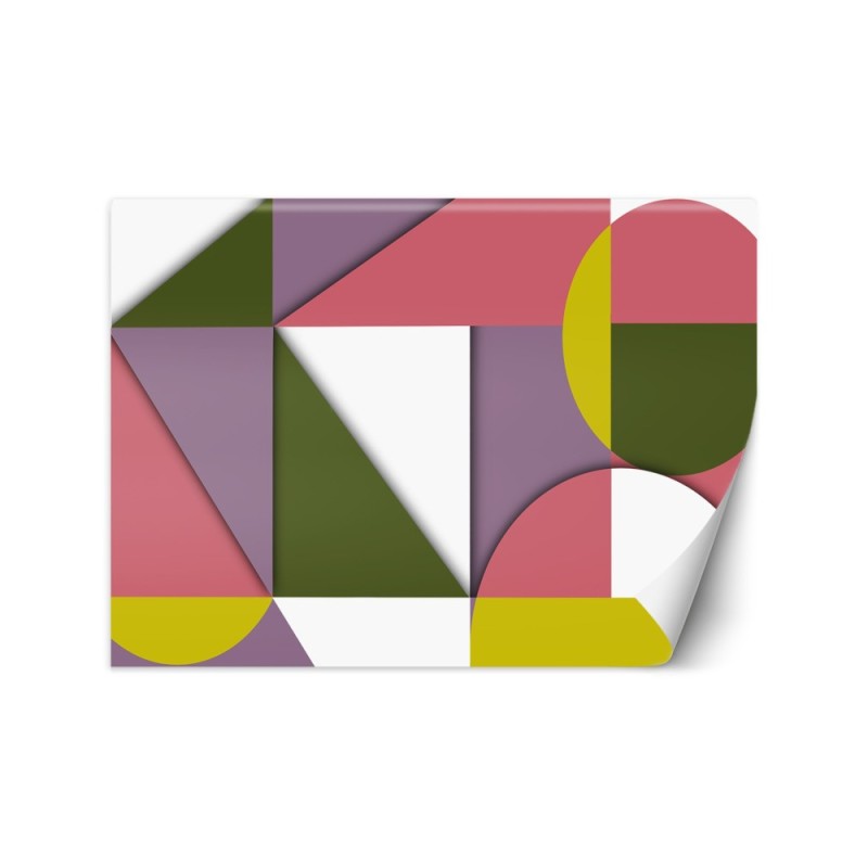 Fototapeta - Kolorowe geometryczne kształty abstrakcja | FEEBY