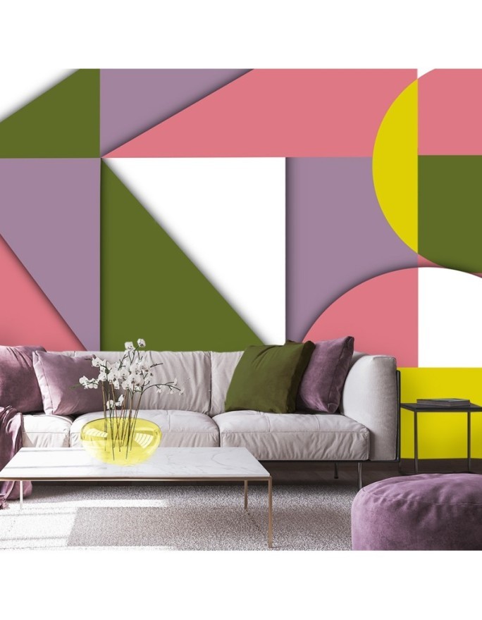 Fototapeta - Kolorowe geometryczne kształty abstrakcja | FEEBY