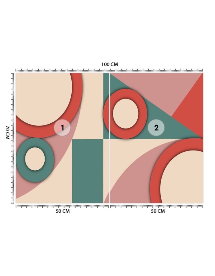 Fototapeta na ścianę - Geometryczne kształty abstrakcja | FEEBY