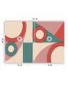 Fototapeta na ścianę - Geometryczne kształty abstrakcja | FEEBY