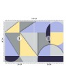 Fototapeta do salonu - Geometryczne kształty abstrakcja | FEEBY