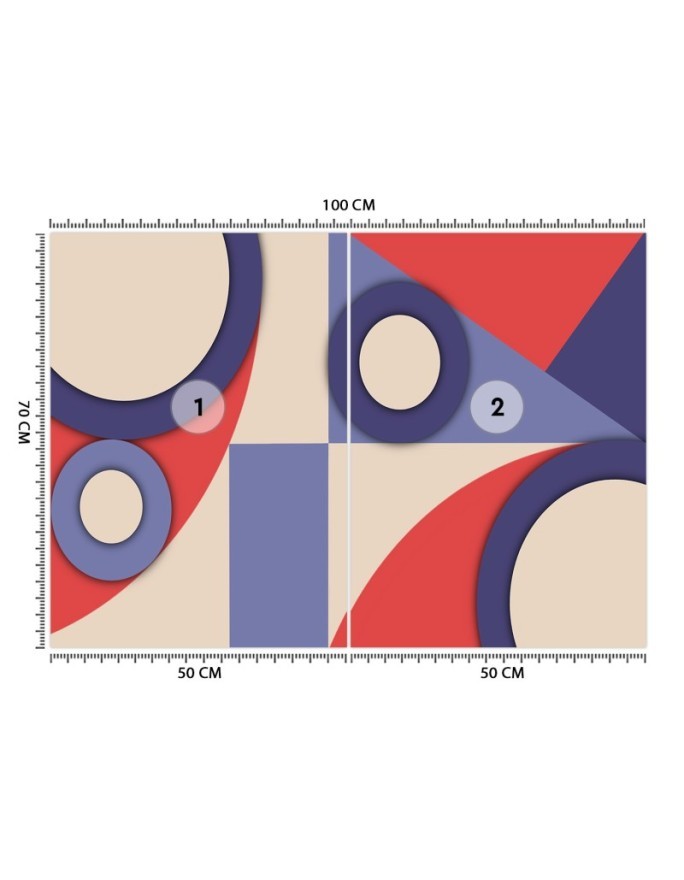 Wyjątkowe fototapety - Geometryczne kształty abstrakcja | FEEBY
