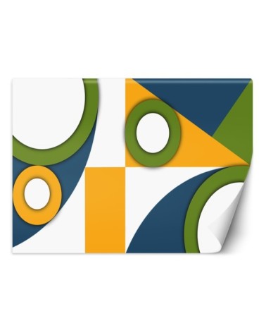 Wallpaper - Colorful geometric shapes abstract | FEEBY